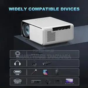 Movie Projector, Adjustable Projected Size Silver Projector