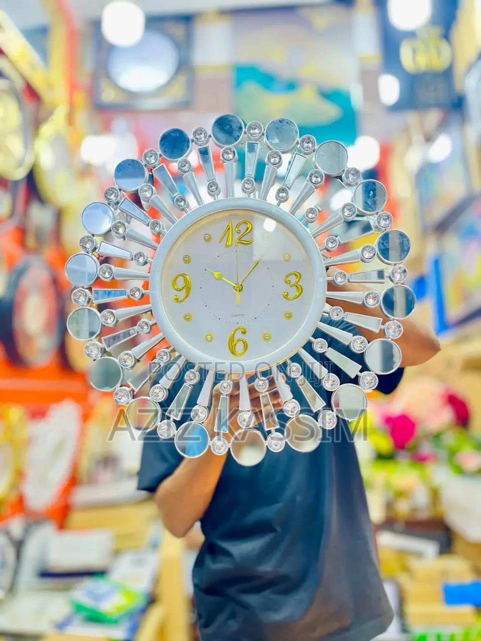 Silver Wall Watch