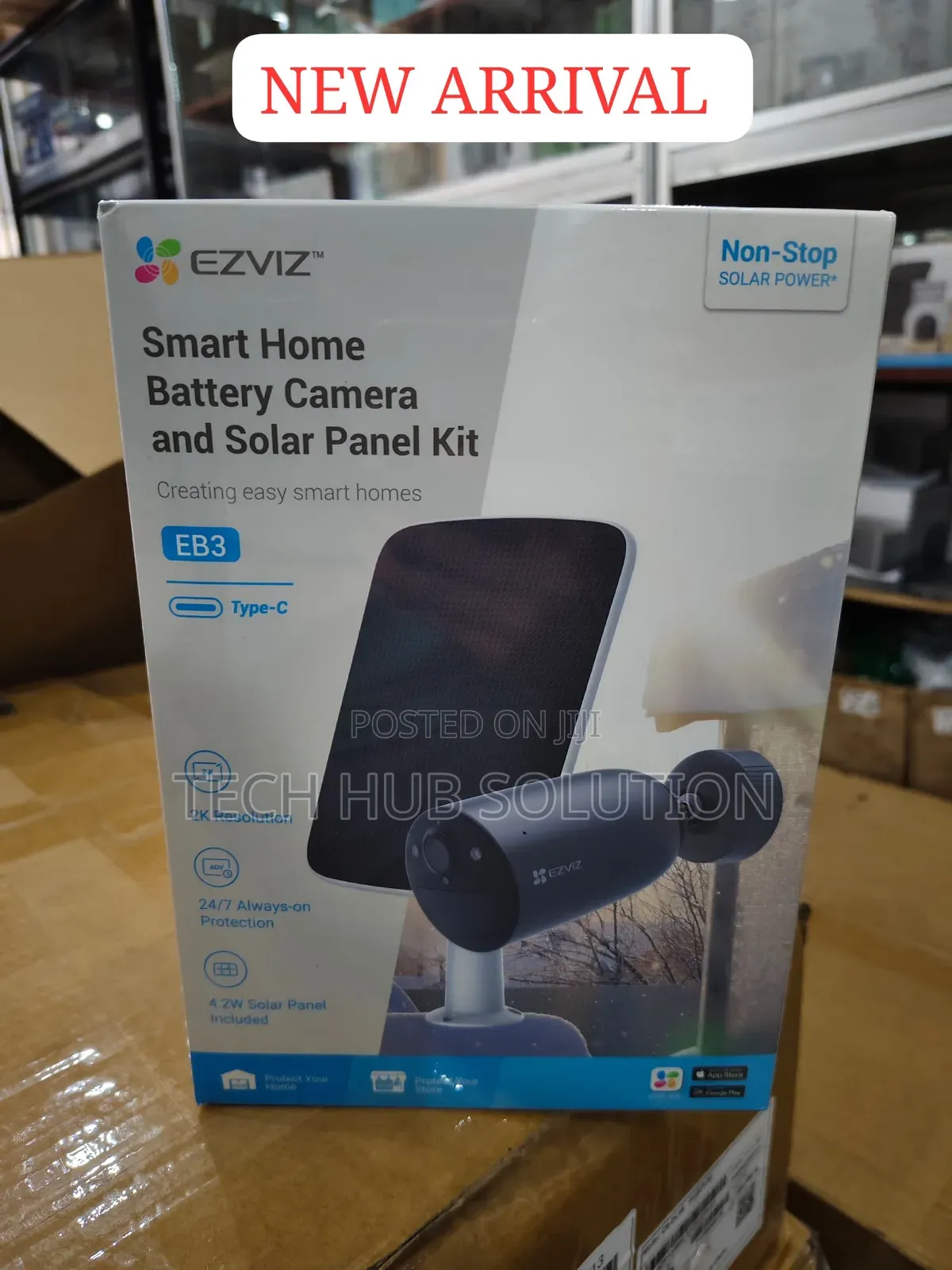 *Ezviz Solar Battery Wifi Camera Eb3 -