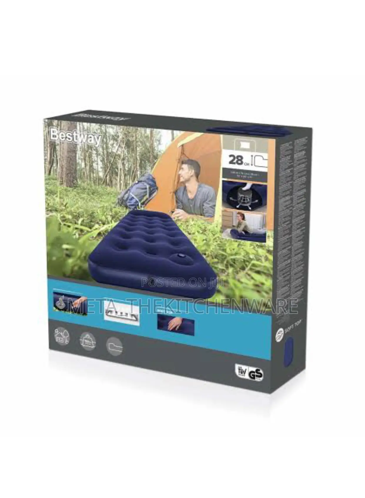 Bestway Inflatable Air Mattress With Pump (2 Peoples) 10inch