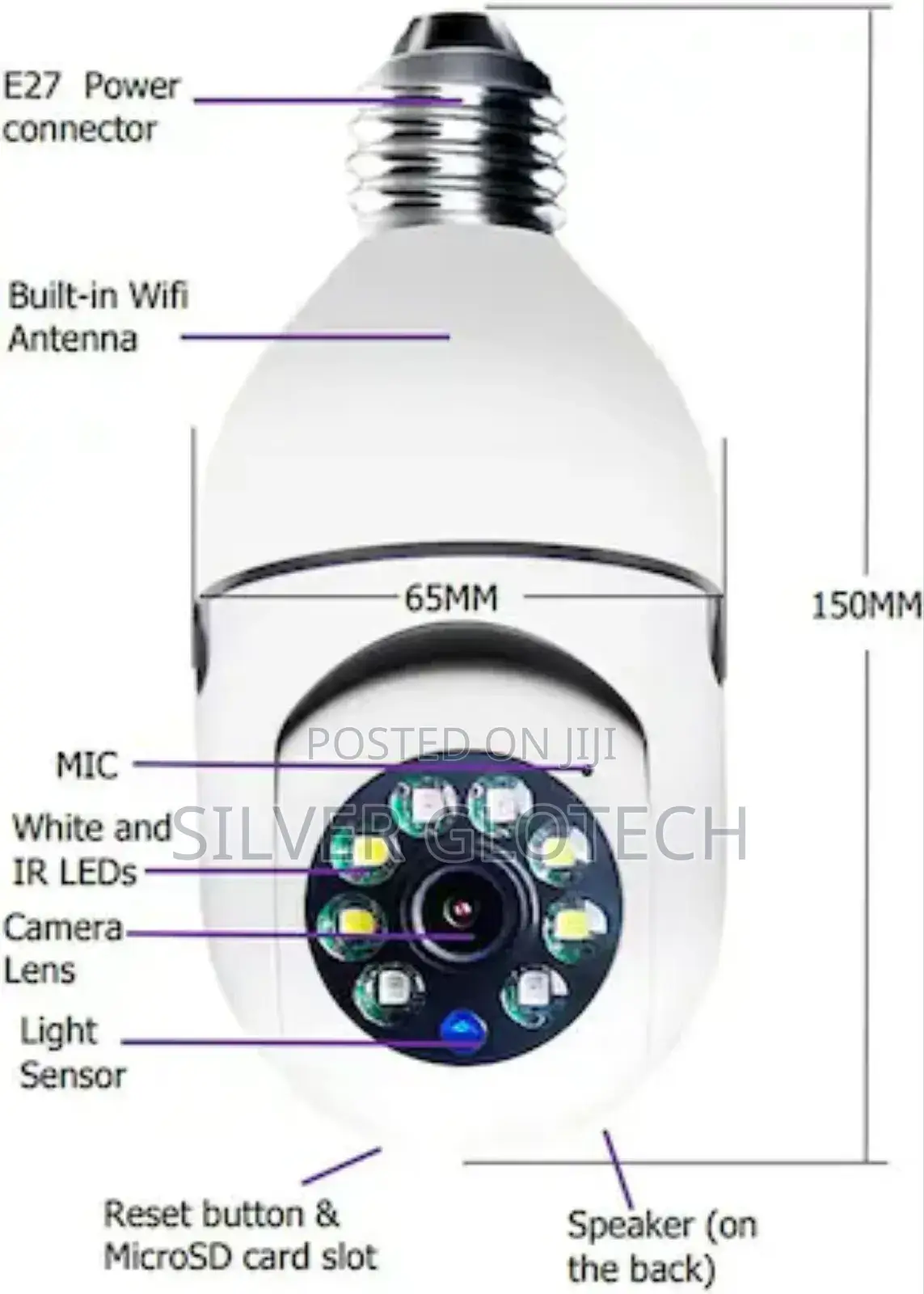 CCTV Bulb Camera Unaweza Ona Kupitia Simu Hata Ukiwa Mbali