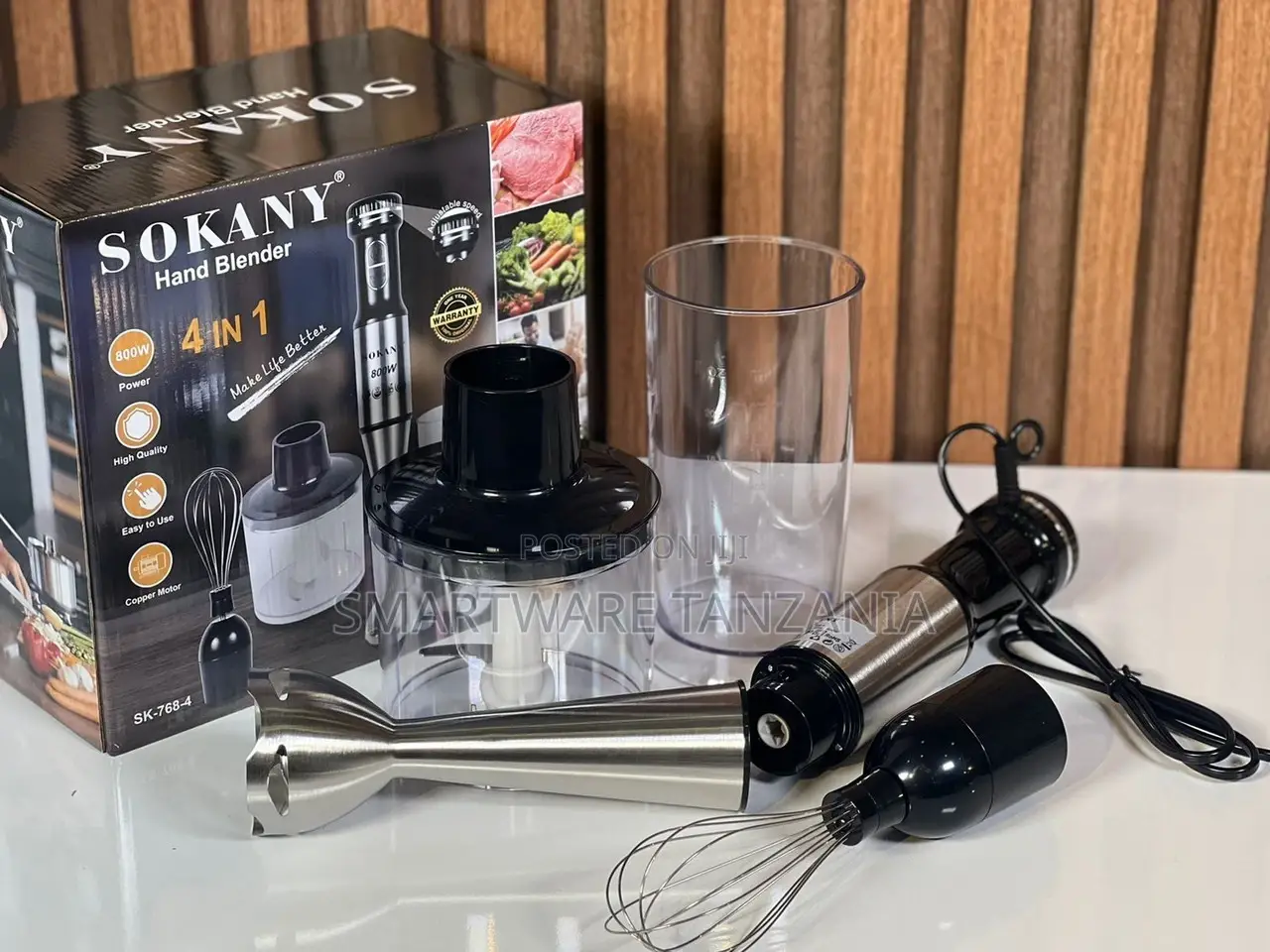 Hand Blender With Chopper, Coffee Frother, Whisker Jar