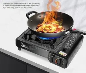 Portable Gas Stove With One Butane Bottle Gas