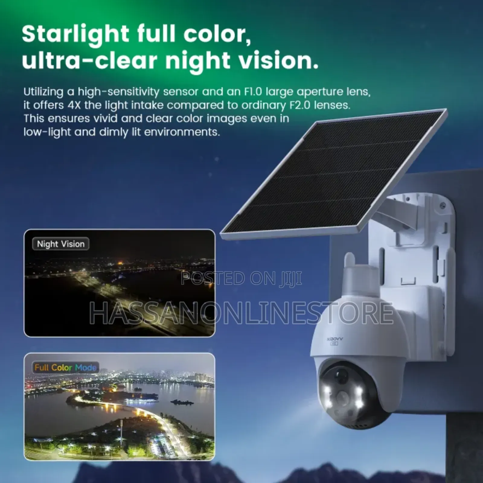 Xiaovv 3630d-P15s-4g 3M Outdoor 355° Smart 4G Camera Solar