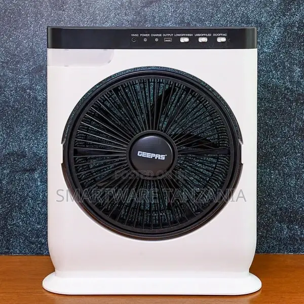 Table Fan, 12 Inch Box Fan With 3 Adjustable Speeds