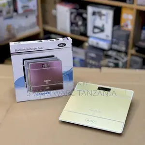 Digital Bathroom Scale For Body Weight With Tempered Glass