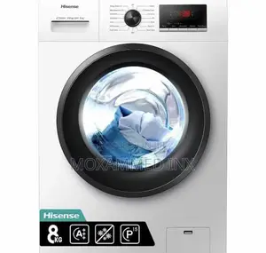 Hisense W/Machine Wfqp8012vms 8kg White-Steam Care Front