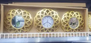 Wall Clock With Two Mirror