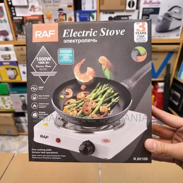 Single Burner Electric Hot Plate, 1000W Overheat Protection