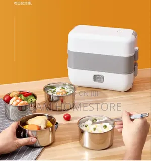 Electric Cooking Lunchbox With 4 Pots