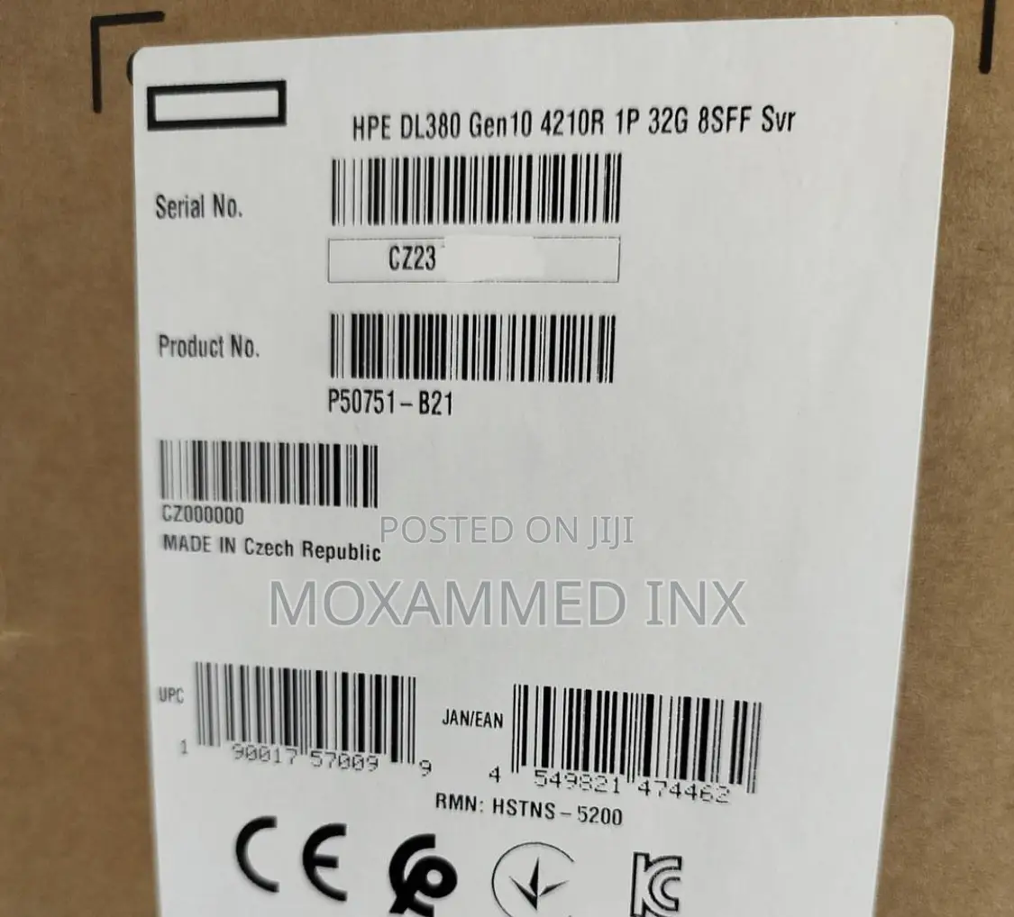 HPE Proliant DL380 Gen10* - Intel Xeon 4210r(10-Core,2.4 GH
