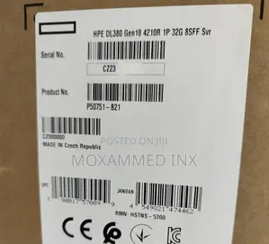 HPE Proliant DL380 Gen10* - Intel Xeon 4210r(10-Core,2.4 GH