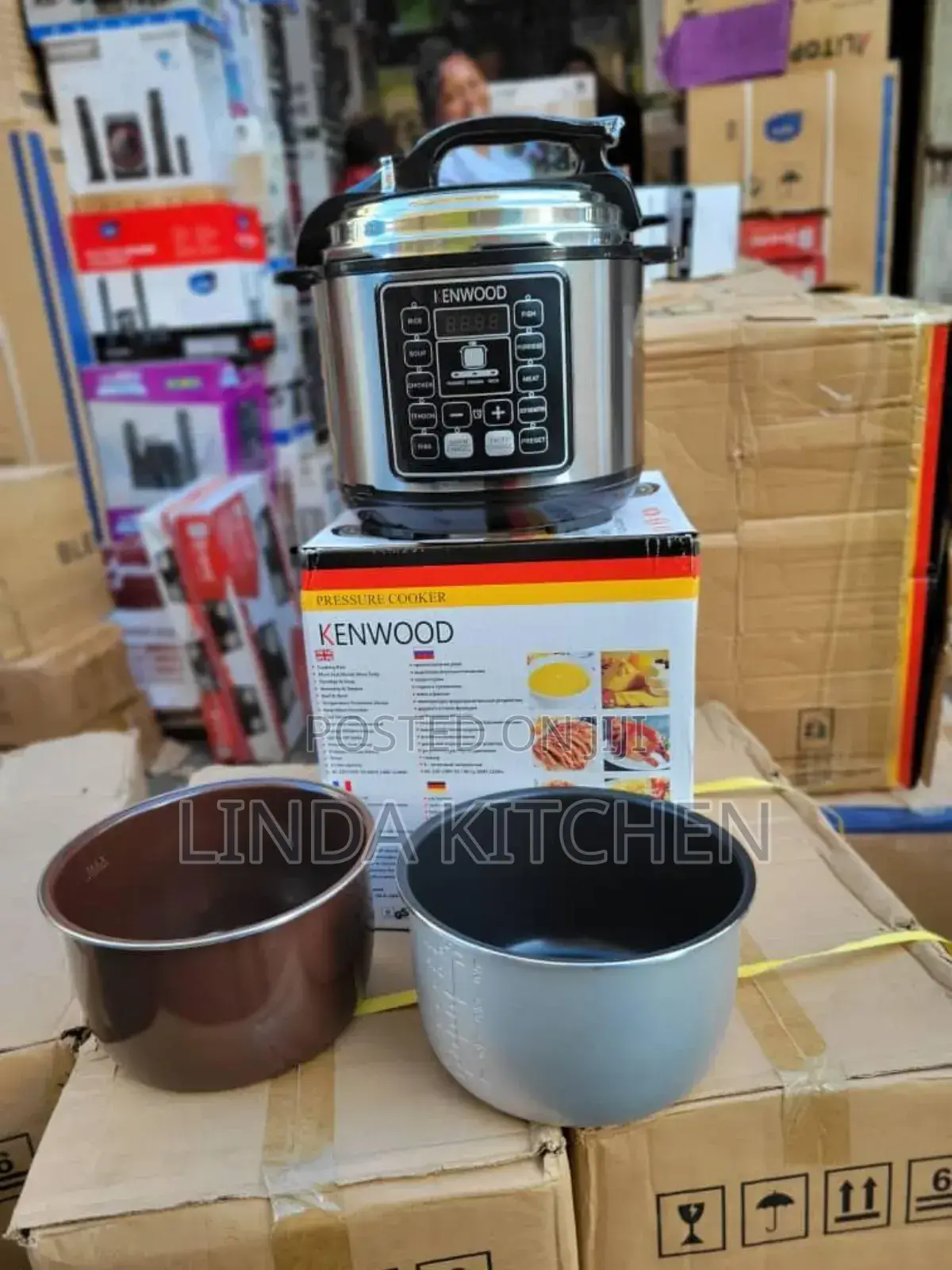 Kenwood Pressure Cooker 6lts With 2 Sufuria