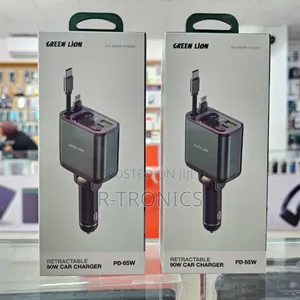 Green Lion Retractable 90watts Car Charger