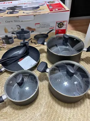 Tefal Dark Stone 9pcs Cooking Set