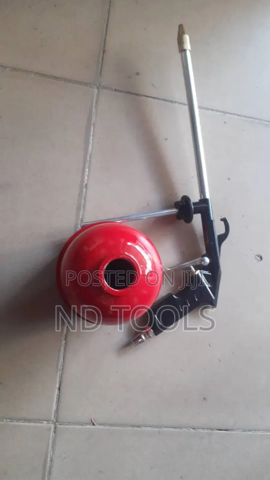 Spray Gun Red Bottom Tank