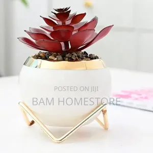 Ceramic Vase With Flowers.