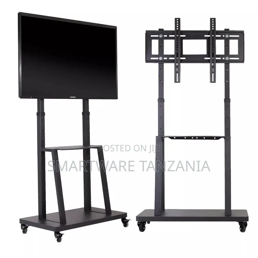32-75 In Tall TV Cart Mobile TV Stand Adjustable Large Floor