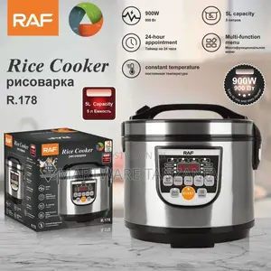 RAF 5L Electric Rice Cooker With 100W Power, Multi-function