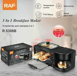 3 In 1 Home Breakfast Machine Maker Coffee Frying Pan Bread