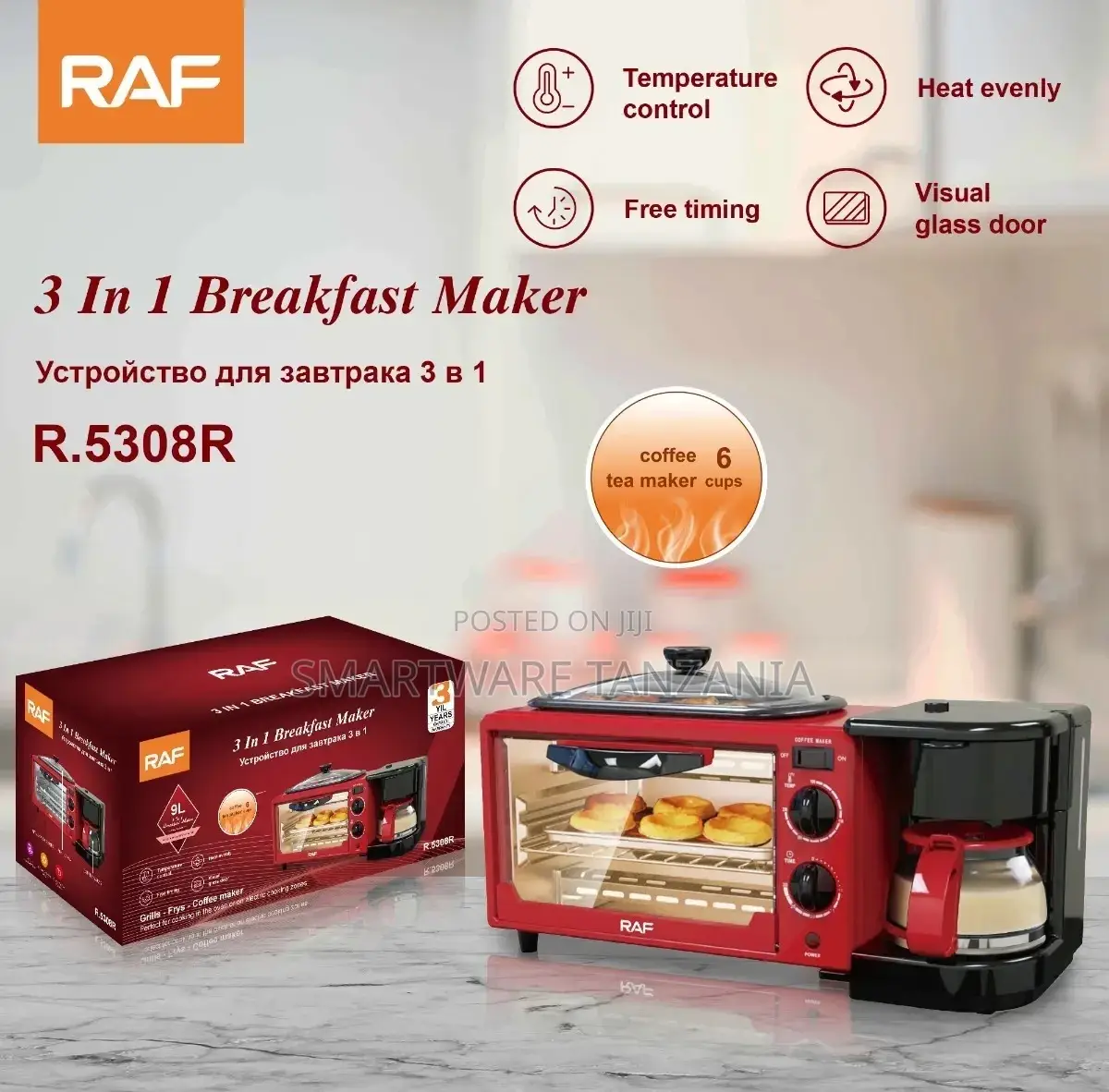 Sandwich Maker 3 In1 Family Electric Breakfast Maker Machine