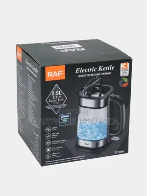 Professional RAF Electric Clear Glass Kettle 2000W