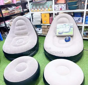 Inflatable Sofa With Foot Stool - Portable Inflatable Seats