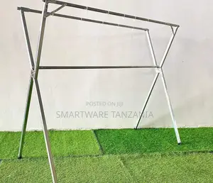 Metal Floor-Standing Foldable Portable Clothes Drying Rack