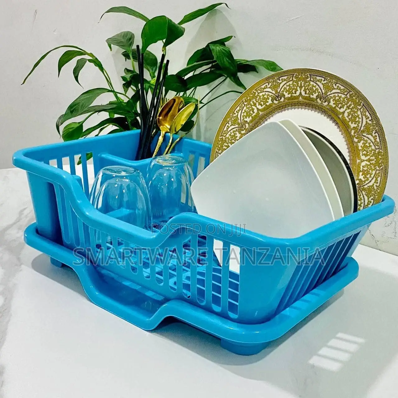 Kitchen Dish Drying Rack Drain Board Dish Holder, Tray Set