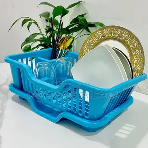Kitchen Dish Drying Rack Drain Board Dish Holder, Tray Set