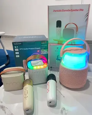 Portable Wireless Karaoke Bluetooth Speaker With Mic