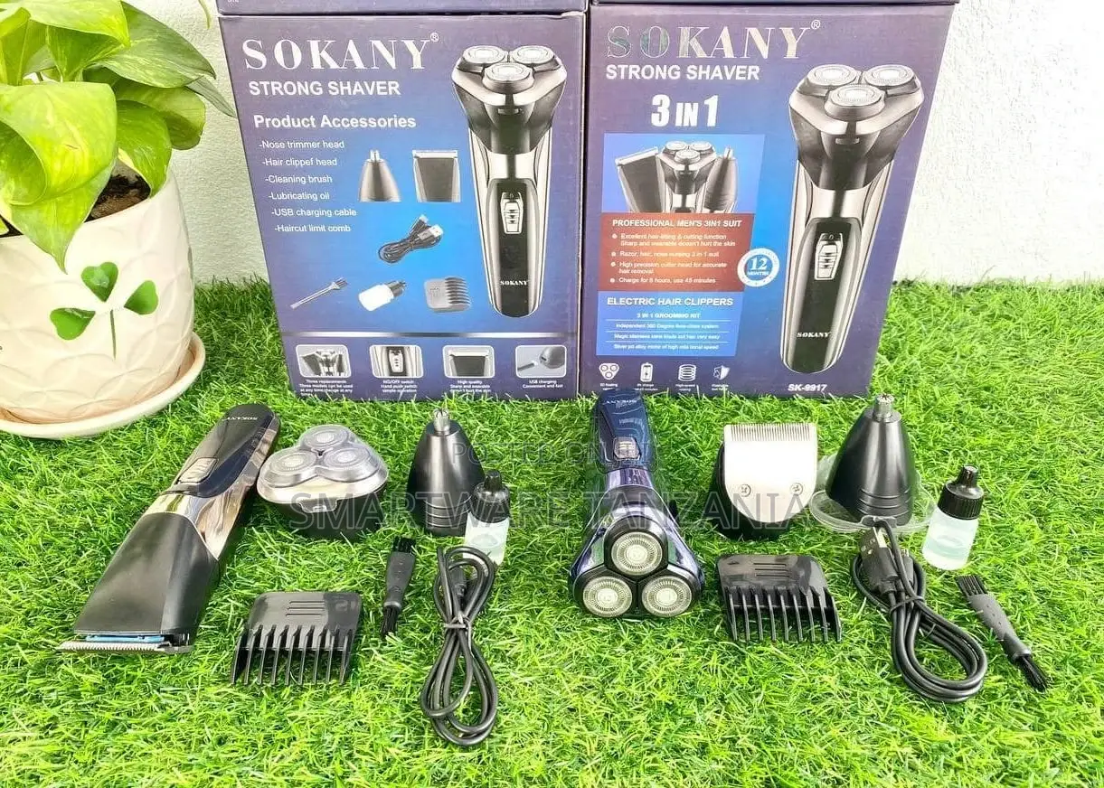 Sokany Multifunctional 3 In 1 Strong Shaver