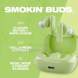 Skullcandy Smokin' Buds True Wireless Earbuds - Matcha
