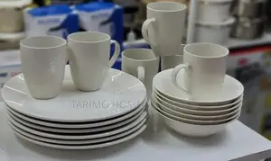 Dinner Set Ina Sahani 6, Bakuli 6 Na Vikombe 6 *