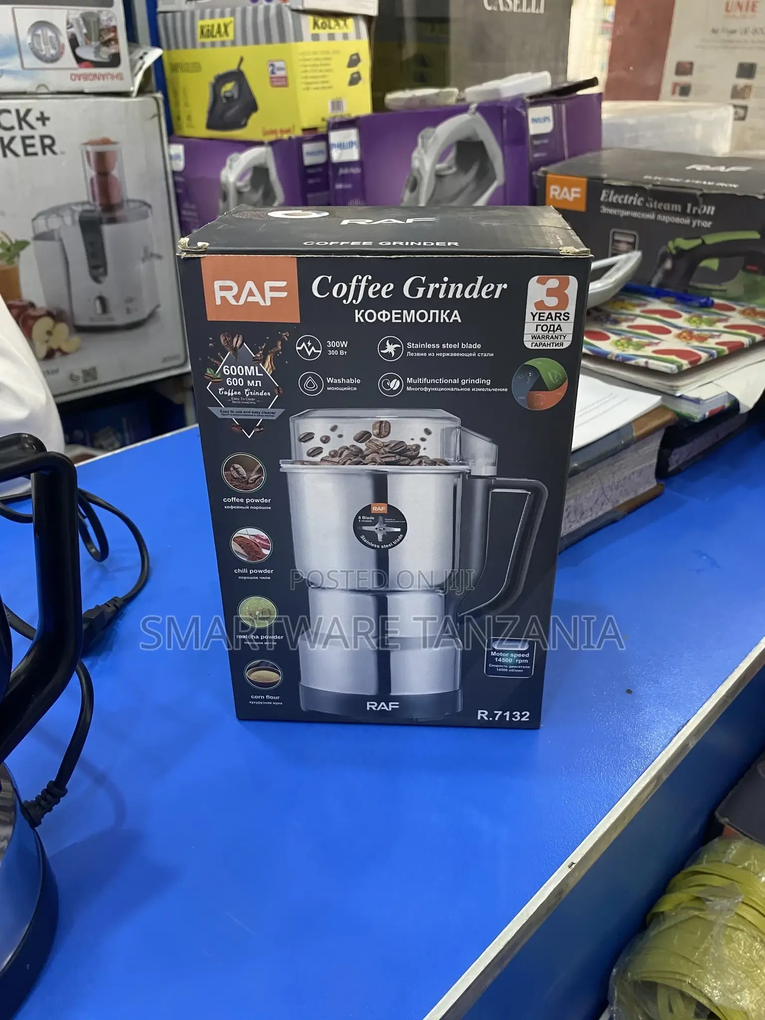 Electric Grinder Coffee, Beans, Nuts, Spices, Cereals, Herbs