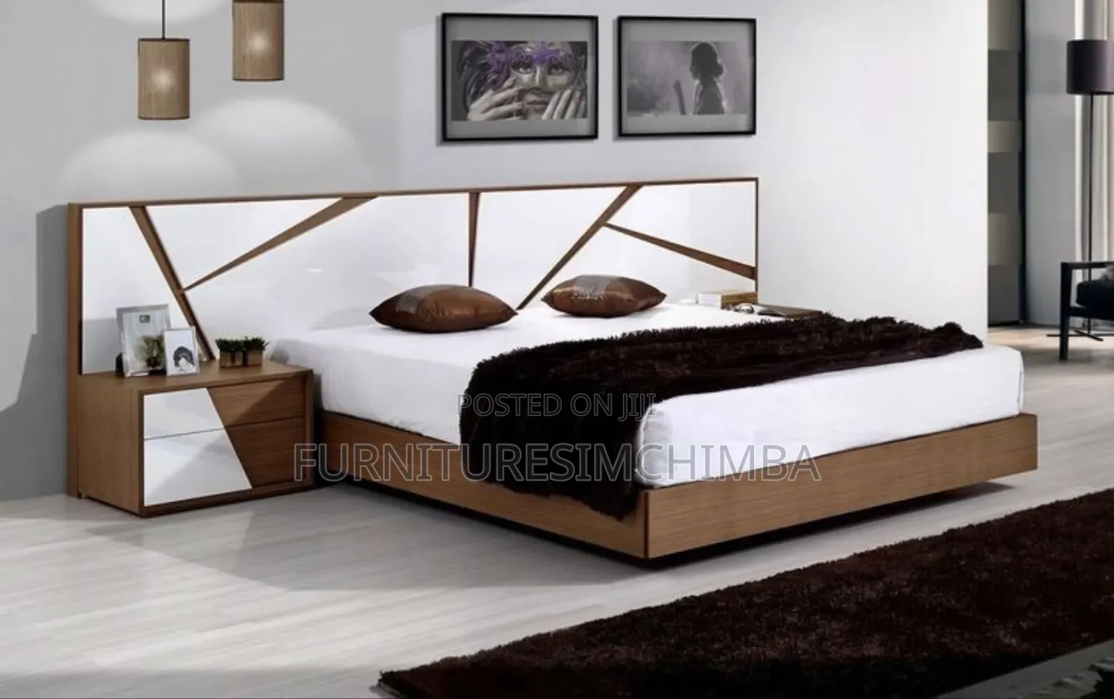 Wooden Bed 