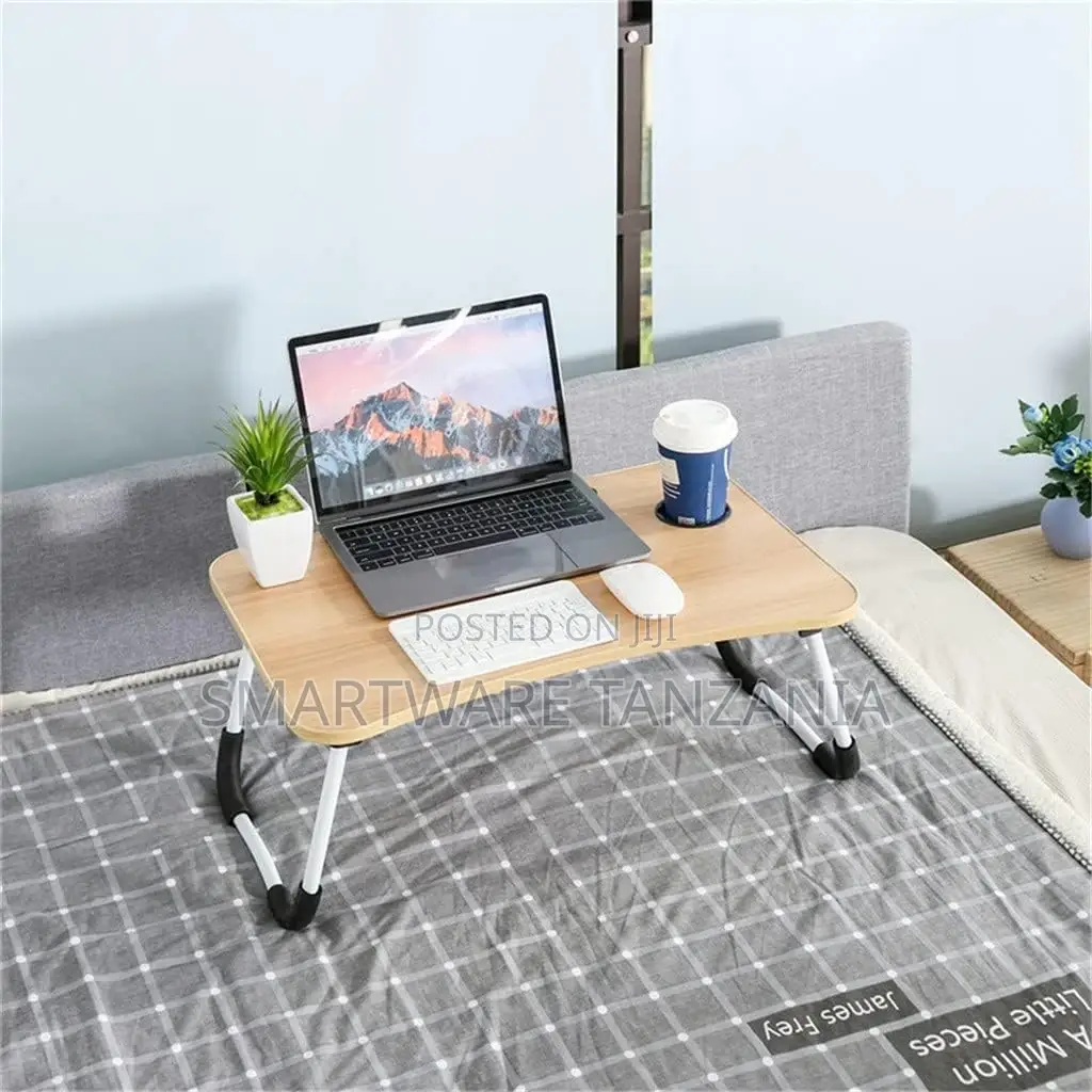 Wooden Foldable Computer Desk for Sofa Tea Serving Table