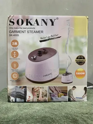 Sokany Garment Steamer Water Capacity 2.0l 1800w
