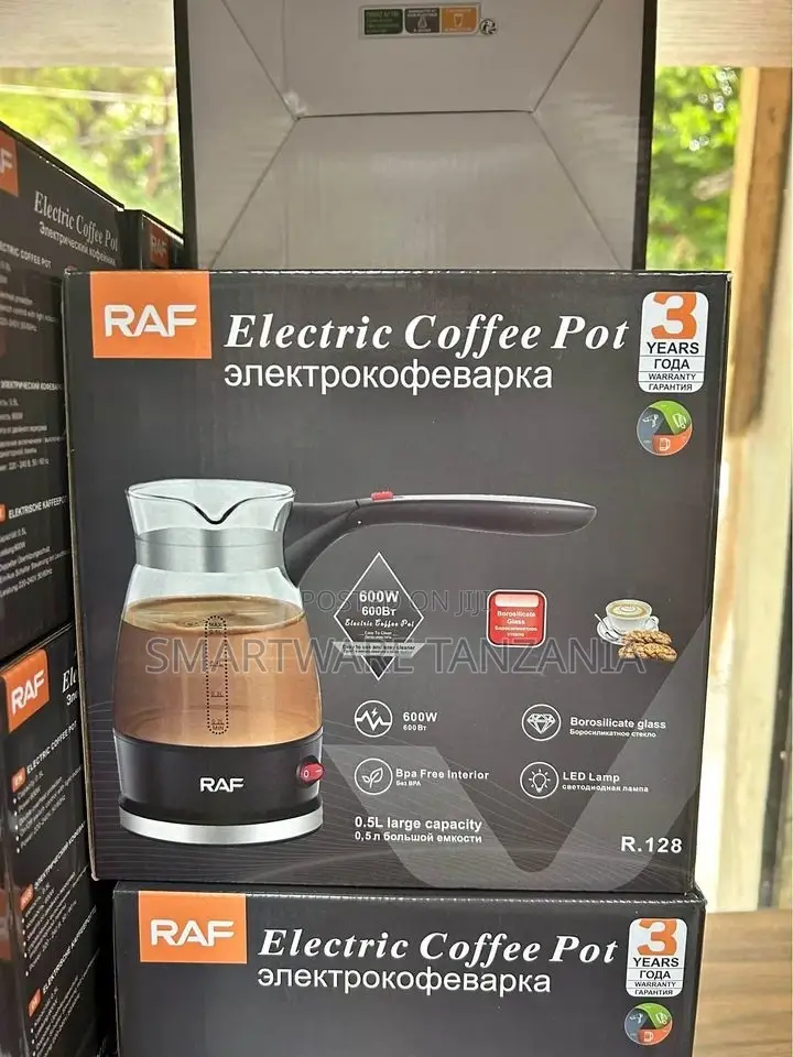 Electric Turkish Coffee Pot Foldable Handle Glass Kettle
