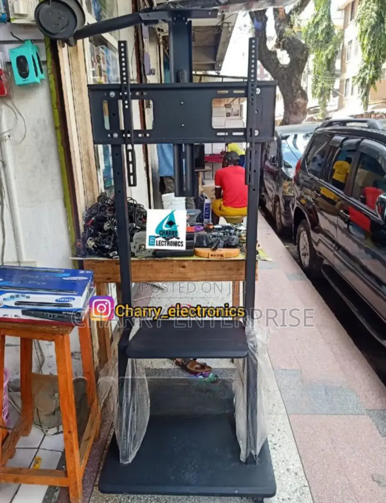 Metal Movable Tv Trolley Stand Heavy Duty 32 to 85" Church, Office