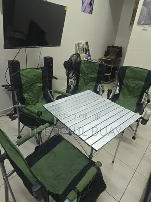 Four Foldable Camping Chairs Foldable Camping Table
