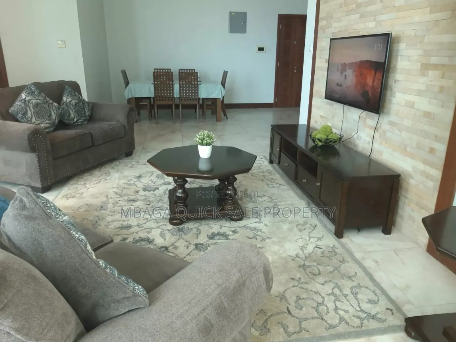 Furnished 3bdrm Apartment in City Center, Mbezi for rent