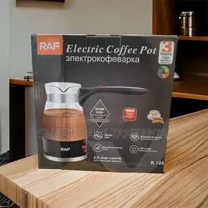 RAF 500ml Electric Coffee Pot With Collapsible Handle