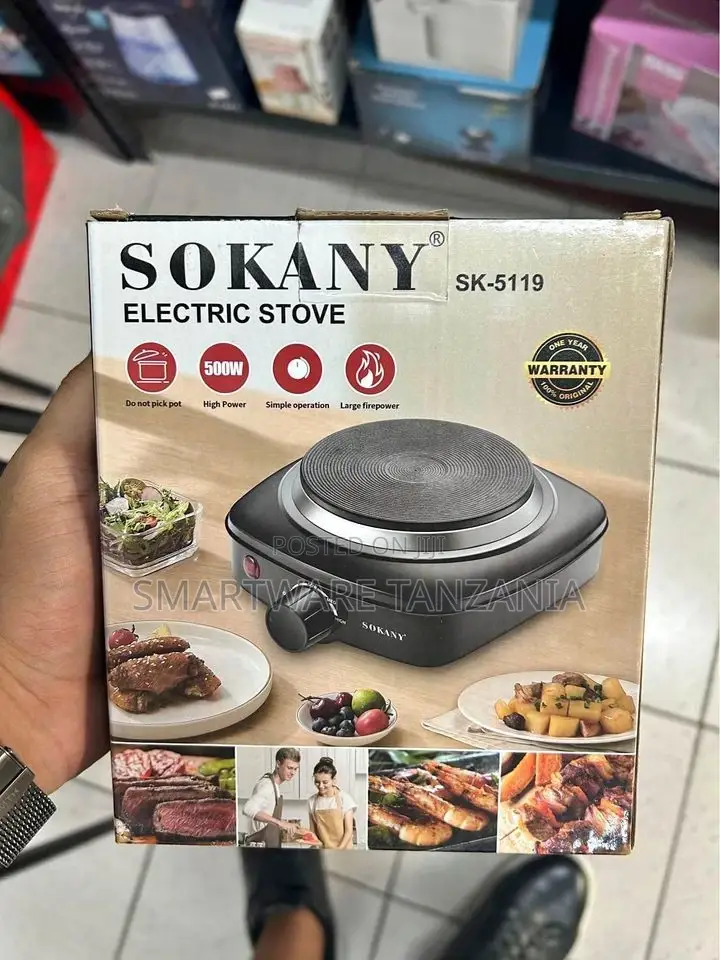 SOKANY Electric Hot Plate, 1000W Powerful Versatile Cooker
