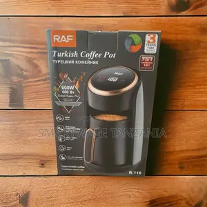Freestanding Turkish Coffee Maker Ground Coffee Black 4 Cups