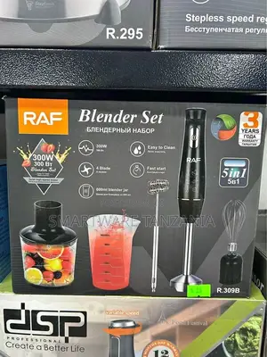 5-in-1 Blender Set Whisk, Chopper, Beaker, And Storage Case