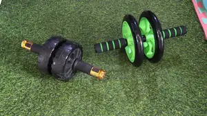 Exercise Ab Wheel Roller With Foam Handles, Great Grip