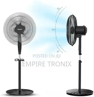 Nikai Stand Fan 16" 3 Speed 45 W Plastic Blade