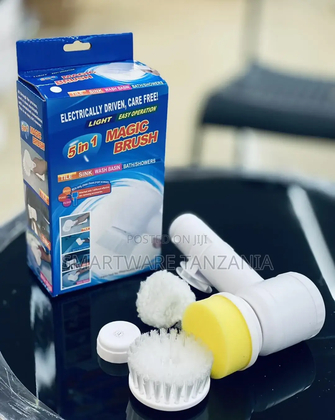3 in 1 Magic Power Scrubber for Kitchen Bathroom Tub Shower