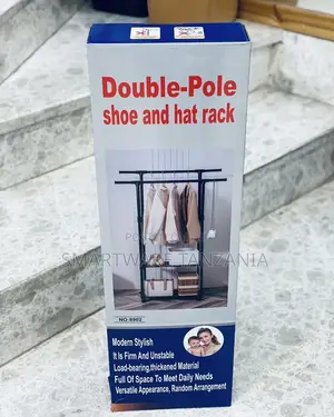 Double Pole Drying Cloth Rack for Outdoor Indoor, Towel Rack